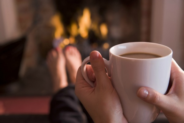 Warm Fire and Coffee