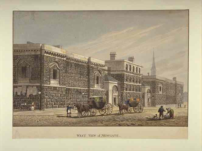 west_view_of_newgate_by_george_shepherd_1784-1862